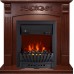 Каминокомплект Sorrento угловой - Орех с очагом Aspen Black