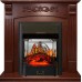 Каминокомплект Sorrento угловой - Орех с очагом Majestic FX M Black