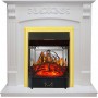 Каминокомплект Sorrento угловой - Белый дуб с очагом Majestic FX M Brass Каминокомплект Sorrento угловой - Белый дуб с очагом Majestic FX M Brass