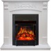 Каминокомплект Sorrento угловой - Белый дуб с очагом Majestic FX Black