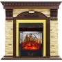 Каминокомплект Dublin угловой - Темный дуб / Сланец с очагом Majestic FX M Brass Каминокомплект Dublin угловой - Темный дуб / Сланец с очагом Majestic FX M Brass