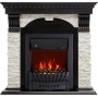 Каминокомплект Dublin - Венге / Сланец белый с очагом Aspen Black