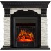 Каминокомплект Dublin - Венге / Сланец белый с очагом Majestic FX Black
