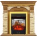 Каминокомплект Dublin -  Дуб / Сланец с очагом Majestic FX M Brass