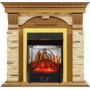 Каминокомплект Dublin - Дуб / Сланец с очагом Majestic FX M Brass Каминокомплект Dublin - Дуб / Сланец с очагом Majestic FX M Brass