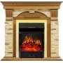 Каминокомплект Dublin - Дуб / Сланец с очагом Majestic FX Brass Каминокомплект Dublin - Дуб / Сланец с очагом Majestic FX Brass
