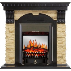 Каминокомплект Dublin - Венге / Сланец с очагом Fobos FX M Black Каминокомплект Dublin - Венге / Сланец с очагом Fobos FX M Black