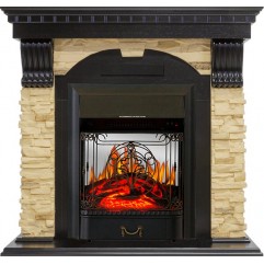 Каминокомплект Dublin - Венге / Сланец с очагом Majestic FX M Black Каминокомплект Dublin - Венге / Сланец с очагом Majestic FX M Black
