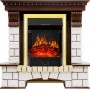 Каминокомплект Pierre Luxe - Темный дуб / Белый с очагом Majestic FX Brass Каминокомплект Pierre Luxe - Темный дуб / Белый с очагом Majestic FX Brass