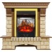 Каминокомплект Pierre Luxe - Дуб / Шампань с очагом Majestic FX M Brass