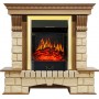 Каминокомплект Pierre Luxe - Дуб / Шампань с очагом Majestic FX Brass