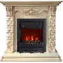 Каминокомплект Adriana - Cлоновая кость с очагом Aspen Black