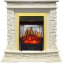 Каминокомплект Luzern - Слоновая кость с очагом Majestic FX M Brass Каминокомплект Luzern - Слоновая кость с очагом Majestic FX M Brass