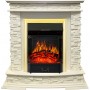 Каминокомплект Luzern - Слоновая кость с очагом Majestic FX Brass Каминокомплект Luzern - Слоновая кость с очагом Majestic FX Brass