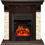 Каминокомплект Luxemburg (каменный) - Сланец/Темный дуб с очагом Majestic FX Black Каминокомплект Luxemburg (каменный) - Сланец/Темный дуб с очагом Majestic FX Black