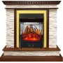 Каминокомплект Calgary - Дуб / Сланец белый с очагом Majestic FX M Brass Каминокомплект Calgary - Дуб / Сланец белый с очагом Majestic FX M Brass
