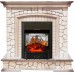 Каминокомплект Preston - Белый/Слоновая кость с патиной с очагом Majestic FX M Black