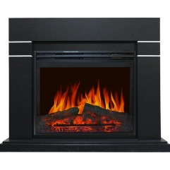 Каминокомплект Lindos - Черный (Высота 985мм) с очагом Jupiter FX New Каминокомплект Lindos - Черный (Высота 985мм) с очагом Jupiter FX New