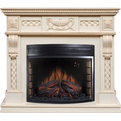 Каминокомплект Corsica - Слоновая кость с патиной с очагом Dioramic 28 LED FX Каминокомплект Corsica - Слоновая кость с патиной с очагом Dioramic 28 LED FX