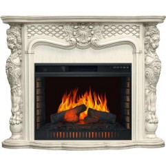 Каминокомплект Castle - Слоновая кость с патиной с очагом Vision 30 EF LED FX Каминокомплект Castle - Слоновая кость с патиной с очагом Vision 30 EF LED FX