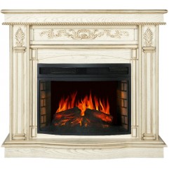 Каминокомплект Cardinal - Белый дуб, патина золото с очагом Dioramic 25 LED FX Каминокомплект Cardinal - Белый дуб, патина золото с очагом Dioramic 25 LED FX