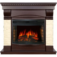 Каминокомплект Denver - Темный дуб с очагом Dioramic 25 LED FX Каминокомплект Denver - Темный дуб с очагом Dioramic 25 LED FX
