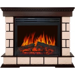 Каминокомплект Shateau - Темный дуб с очагом Jupiter FX New Каминокомплект Shateau - Темный дуб с очагом Jupiter FX New