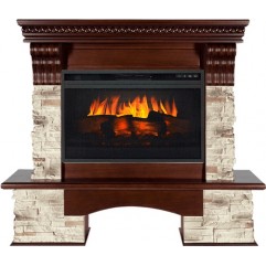 Каминокомплект Aberdeen - Темный дуб с очагом Vision 26 EF LED 3D FX Каминокомплект Aberdeen - Темный дуб с очагом Vision 26 EF LED 3D FX