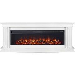 Каминокомплект Rome 60 - Белый с очагом Vision 60 LOG LED Каминокомплект Rome 60 - Белый с очагом Vision 60 LOG LED