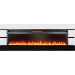Каминокомплект Modern - Белый с черным с очагом Vision 60 LED Каминокомплект Modern - Белый с черным с очагом Vision 60 LED