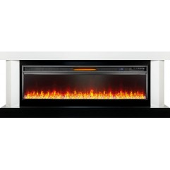 Каминокомплект Vancouver 60 - Белый с черным с очагом Vision 60 LED Каминокомплект Vancouver 60 - Белый с черным с очагом Vision 60 LED