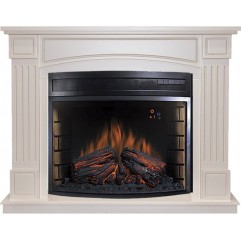 Каминокомплект Boston - Алебастр с очагом Dioramic 28 LED FX Каминокомплект Boston - Алебастр с очагом Dioramic 28 LED FX