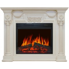 Каминокомплект London - Слоновая кость с патиной с очагом Jupiter FX New Каминокомплект London - Слоновая кость с патиной с очагом Jupiter FX New
