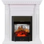 Каминокомплект Orlean - Белый с очагом Majestic FX M Black Каминокомплект Orlean - Белый с очагом Majestic FX M Black