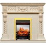 Каминокомплект Corsica - Слоновая кость с патиной (Ширина 1100) с очагом Fobos FX M Brass Каминокомплект Corsica - Слоновая кость с патиной (Ширина 1100) с очагом Fobos FX M Brass