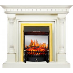 Каминокомплект Dallas - Слоновая кость с патиной с очагом Fobos FX M Brass Каминокомплект Dallas - Слоновая кость с патиной с очагом Fobos FX M Brass