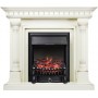 Каминокомплект Dallas - Слоновая кость с патиной с очагом Fobos FX Black