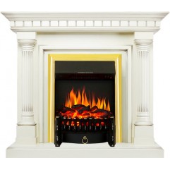 Каминокомплект Dallas - Слоновая кость с патиной с очагом Fobos FX Brass Каминокомплект Dallas - Слоновая кость с патиной с очагом Fobos FX Brass