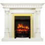 Каминокомплект Dallas - Слоновая кость с патиной с очагом Fobos FX Brass