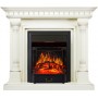 Каминокомплект Dallas - Слоновая кость с патиной с очагом Majestic FX Black Каминокомплект Dallas - Слоновая кость с патиной с очагом Majestic FX Black
