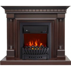 Каминокомплект Dallas - Темный дуб с очагом Aspen Black Каминокомплект Dallas - Темный дуб с очагом Aspen Black