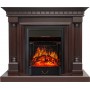 Каминокомплект Dallas - Темный дуб с очагом Majestic FX Black