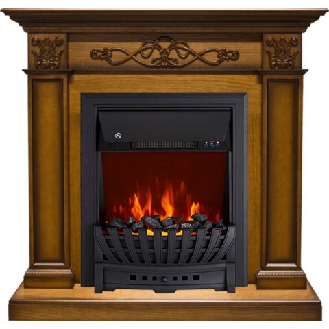 Каминокомплект Verona - Дуб антик с очагом Aspen Black