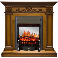 Каминокомплект Verona - Дуб антик с очагом Fobos FX M Black Каминокомплект Verona - Дуб антик с очагом Fobos FX M Black