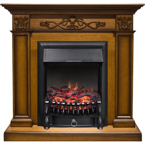 Каминокомплект Verona - Дуб антик с очагом Fobos FX Black