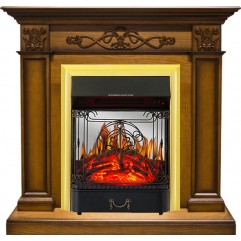 Каминокомплект Verona - Дуб антик с очагом Majestic FX M Brass Каминокомплект Verona - Дуб антик с очагом Majestic FX M Brass