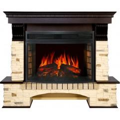 Каминокомплект Pierre Luxe - Сланец / Темный дуб с очагом Dioramic 25 LED FX Каминокомплект Pierre Luxe - Сланец / Темный дуб с очагом Dioramic 25 LED FX