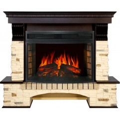 Каминокомплект Pierre Luxe угловой - Сланец / Темный дуб с очагом Dioramic 25 LED FX Каминокомплект Pierre Luxe угловой - Сланец / Темный дуб с очагом Dioramic 25 LED FX