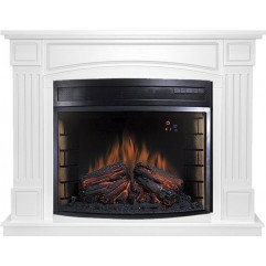Каминокомплект Boston - Белый с очагом Dioramic 28 LED FX Каминокомплект Boston - Белый с очагом Dioramic 28 LED FX