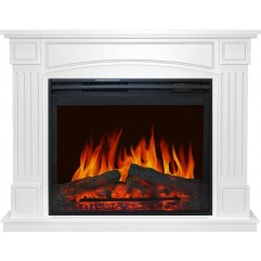 Каминокомплект Boston - Белый с очагом Jupiter FX New Каминокомплект Boston - Белый с очагом Jupiter FX New